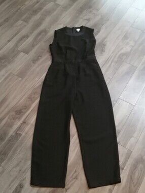 Iris & Ink  Black Jumpsuit Med -Small Petite Short inseam